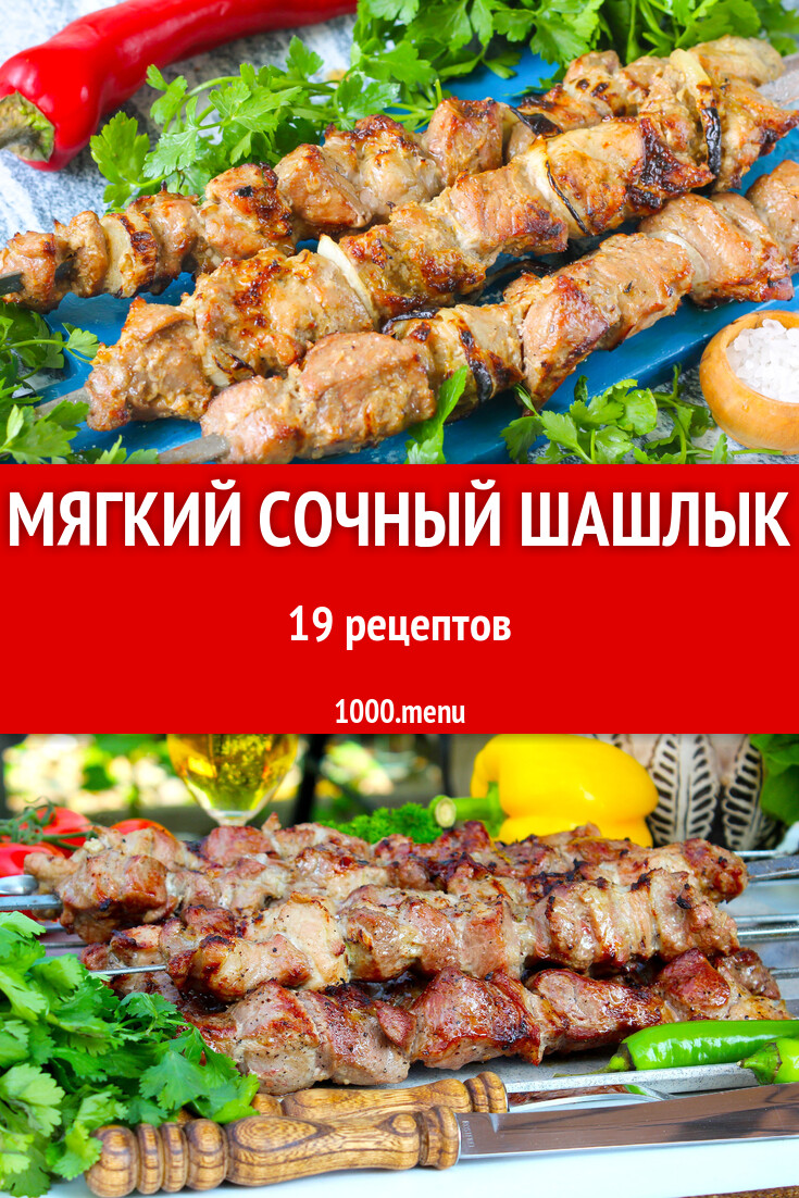 Самый мягкий и сочный шашлык - 20 рецептов - 1000.menu