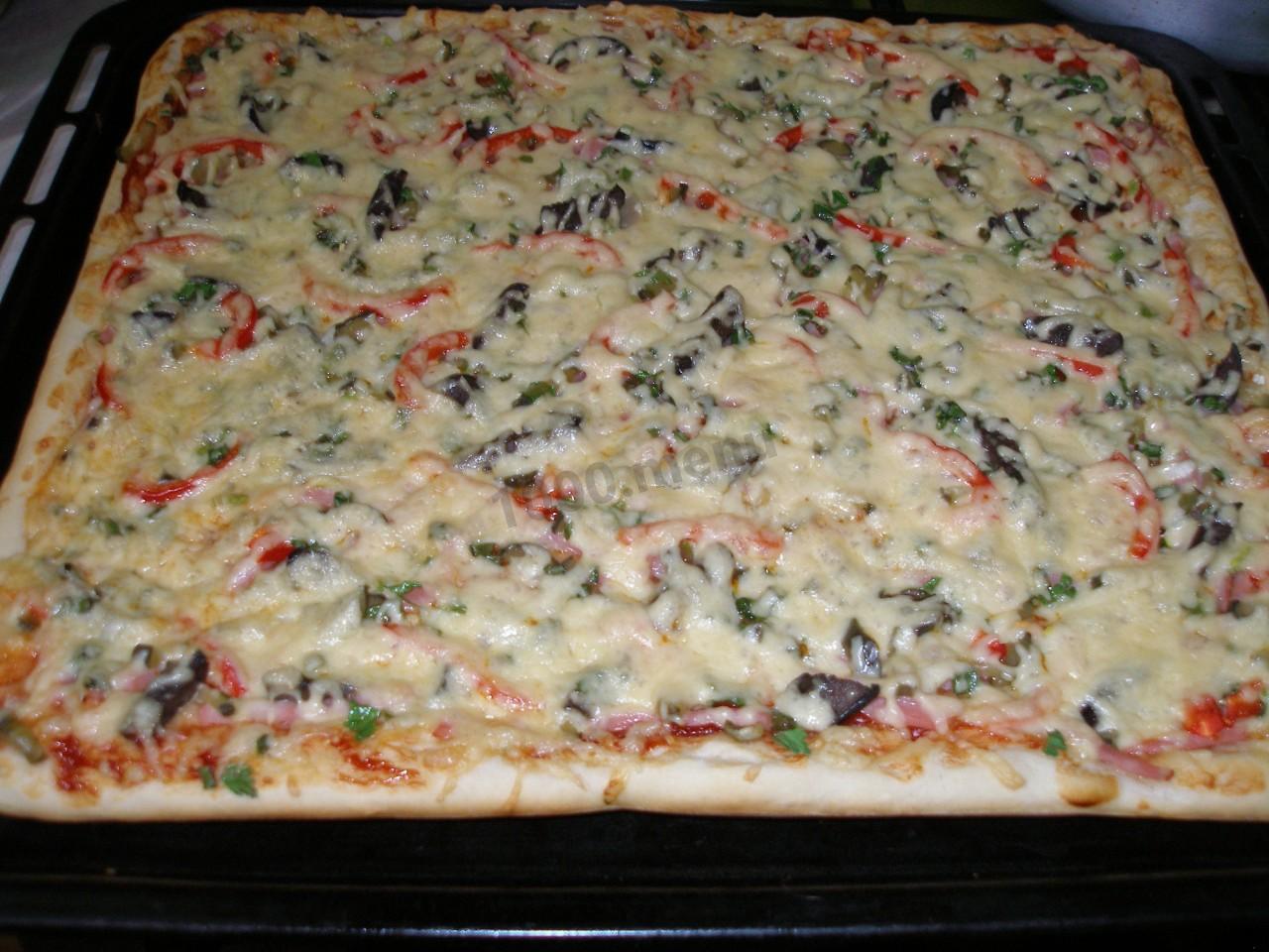 рецепт приготовления пиццы в домашних условиях в духовке с пошаговым рецептом с фото фото 98