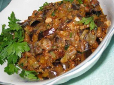 Баклажанная икра по-гречески