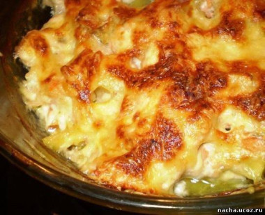 Блюдо из форели и салаки