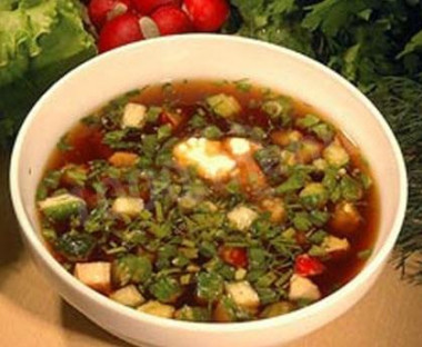 Борщ криворожский холодный