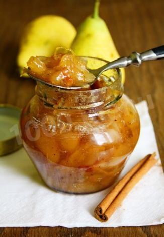 Грушевый джем с лимонами и корицей