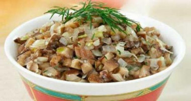 Грибная икра с овощами