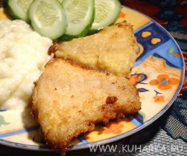Камбала жареная по-корейски