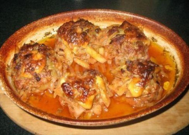 Картошка с фаршем из щуки