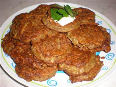 Котлетоладьи из печени куриной