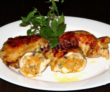 Крылышки куриные фаршированные Объедение
