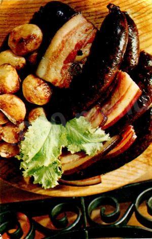 Колбаса из крови с перловкой