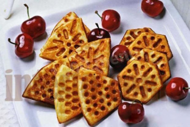 Лимонные вафли