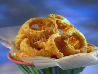 Луковые кольца в пивном кляре