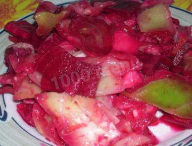 Маринованная краснокочанная капуста