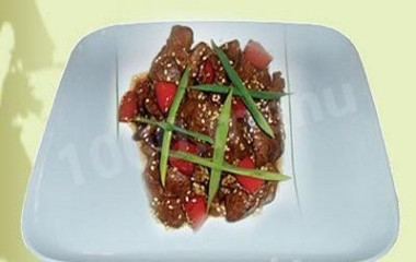 Печень куриная по-японски