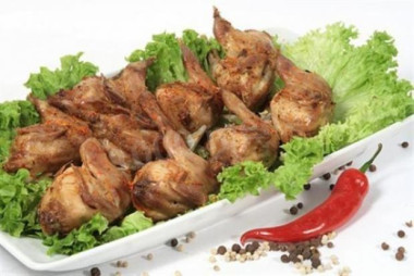 Мясо перепела в соусе ткемали