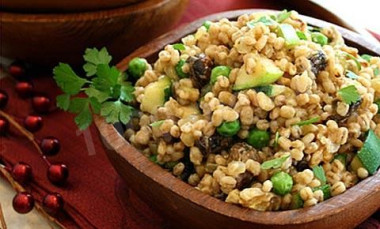 Перловая каша с крапивой