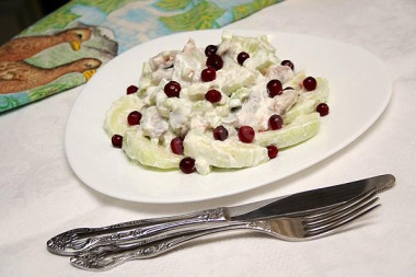 Салат из селедки с сельдереем