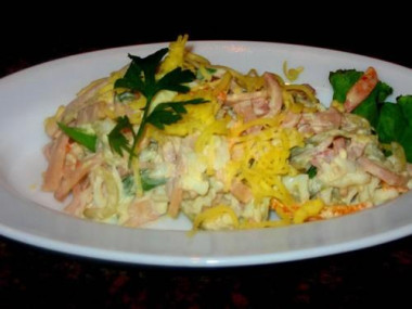 Салат мясной на скорую руку