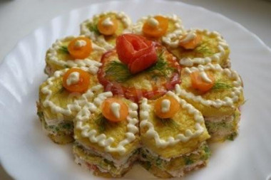 Салат на Праздничный стол с сыром и перцем