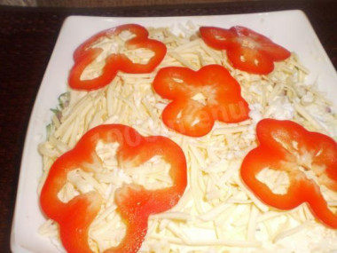 Салат Нежный с курицей и огурцами