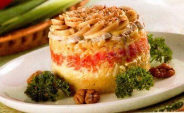 Салат с курицей Изящный