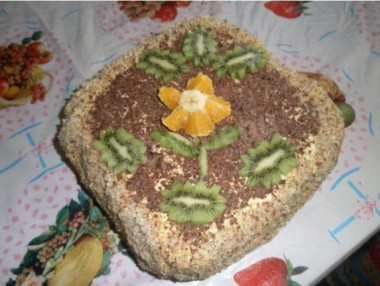 Шоколадный постный торт