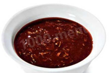 Алыча с чесноком и аджикой