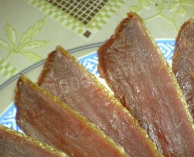 Вялим гуся с чесноком
