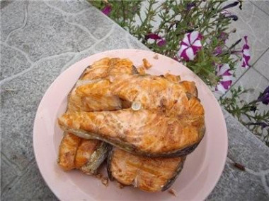 Запеченные семговые стейки