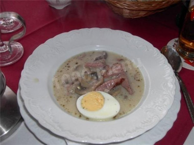 Жур из копченой грудинки