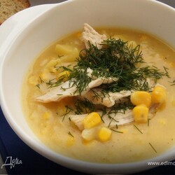 Картофельная похлебка с кукурузой , пошаговый рецепт на 1249 ккал, фото, ингредиенты - Оксана Чуб