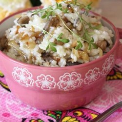 Рис с вешенками, пошаговый рецепт с фото