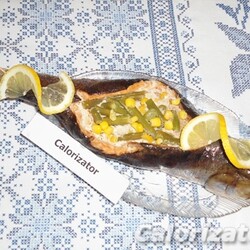 Голец фаршированный овощами