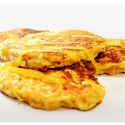 Диетические яблочные оладьи из цельнозерновой муки