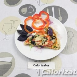 Белковая пицца на курином тесте