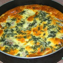 Курица в яично-сырной заливке