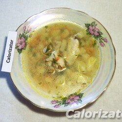 Картофельный суп с куриными крылышками