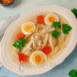 Заливное из хека — рецепт с фото