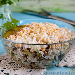 Рецепт: Салат из печени трески на RussianFood.com