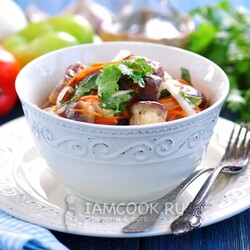 Баклажаны по-корейски быстрого приготовления — рецепт с фото