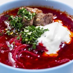 Самый темный борщ. Как делают Московский борщ в ресторанах.