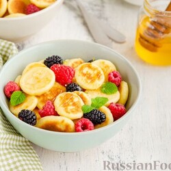 Мини-оладушки на молоке