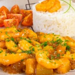 Креветки в кисло-сладком соусе