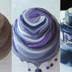 Это видео заливки торта зеркальной галактической глазурью заворожило Интернет