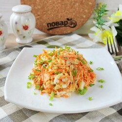 Салат из моркови, яиц и сыра - пошаговый рецепт с фото на Повар.ру