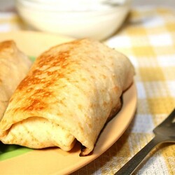 Блинчики с творожной начинкой. Рецепт