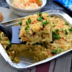 Рисовая запеканка с фаршем в духовке