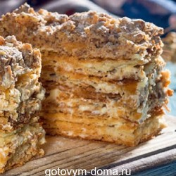 Хрустящий «Наполеон». Шикарный рецепт: быстро и вкусно! Сохраните себе!