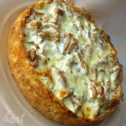 Киш с лисичками