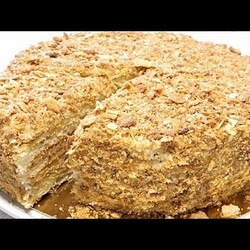 ХРУСТЯЩИЙ торт НАПОЛЕОН.  Ещё один рецепт вкусного торта.