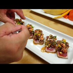 Seared Tuna With Mango Salsa - How To Make Sushi Series