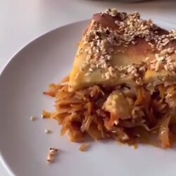 Заливной пирог с капустой